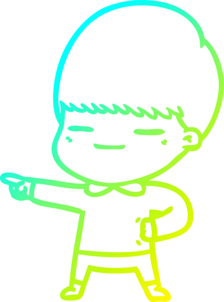 Bir insan tarafından çizilmiş kendini beğenmiş bir çizgi film karakteri.