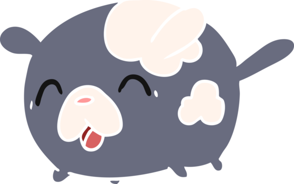 Bir insan tarafından çizilmiş kawaii çizgi film çizimi.