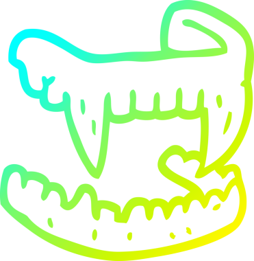 Bir insan tarafından çizilen cadılar bayramı çizgi filminin soğuk çizgi çizimi.