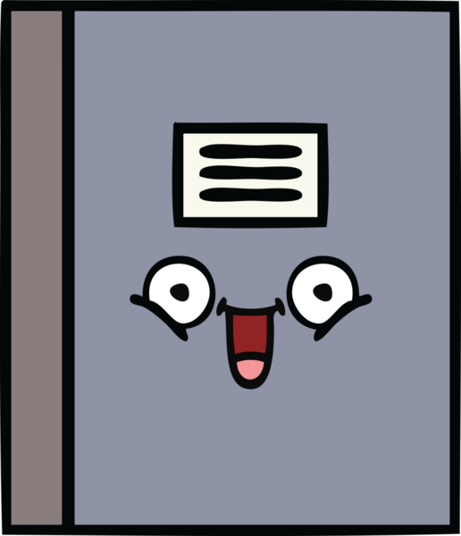 Bir insan tarafından çizilmiş güzel bir defter karikatürü.