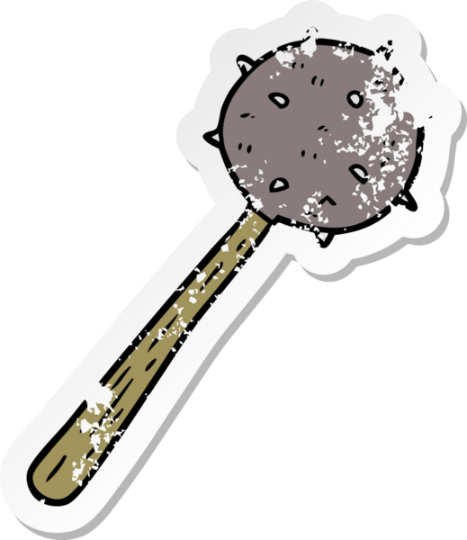 Bir insan tarafından çizilmiş karikatür yapıştırması.