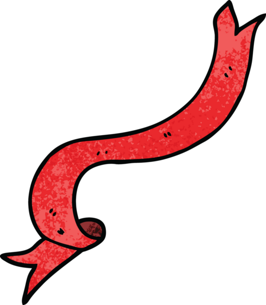 Bir insan tarafından çizilmiş yüzen karalama kurdelesi.