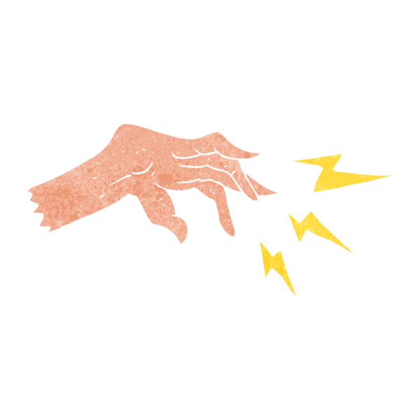 Bir insan tarafından çizilmiş el yapımı çizgi film büyüsü.