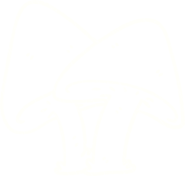 Bir insan tarafından çizilmiş mantar tebeşiri.