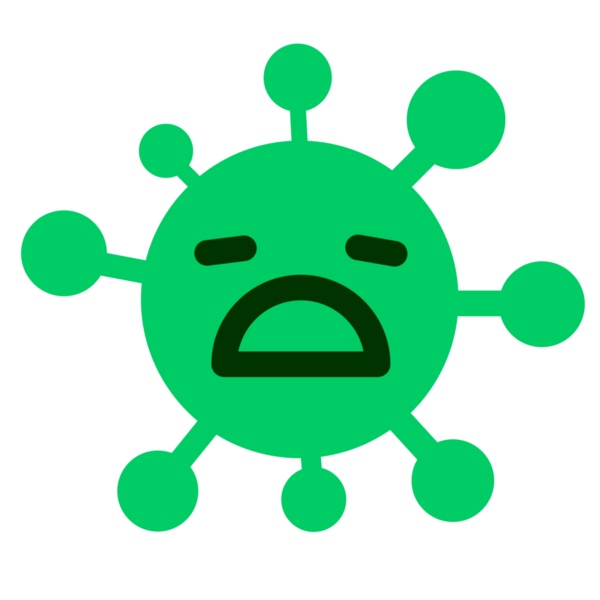 bir insan tarafından çizilmiş depresif virüs