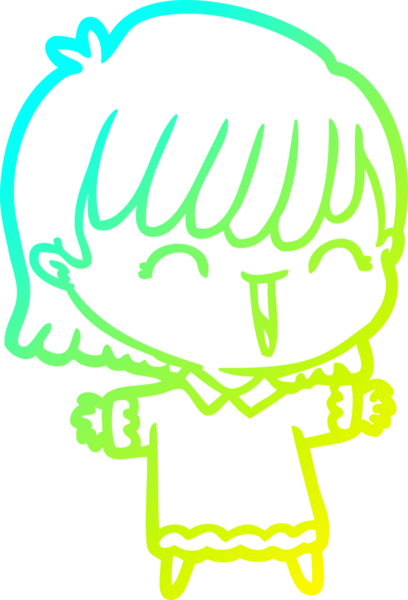 Bir insan tarafından çizilmiş bir karikatür kadın çizimi.