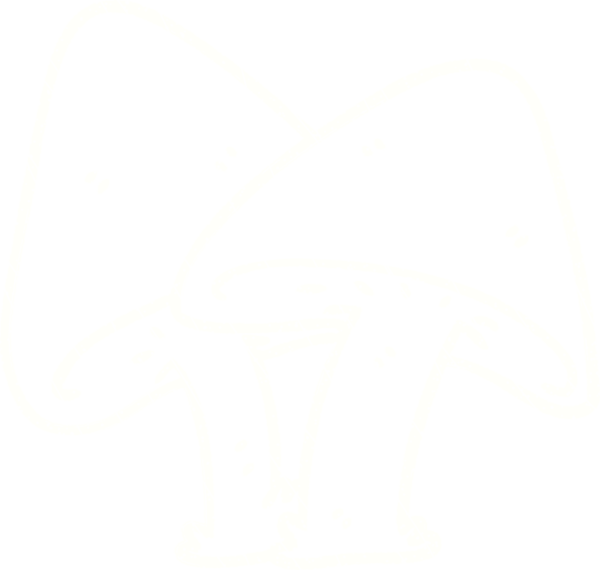 Bir insan tarafından çizilmiş mantar tebeşiri.