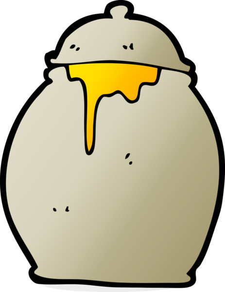 bir insan tarafından çizilmiş bal küpü çizgi filmi