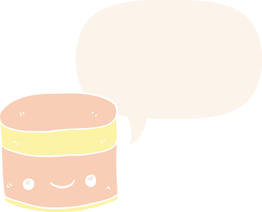 Bir insan tarafından çizilmiş retro biçiminde konuşma baloncuğu olan 174. Katman