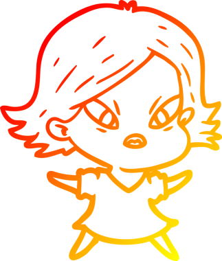 Bir çizgi film karakteri, bir insan tarafından çizilmiş...