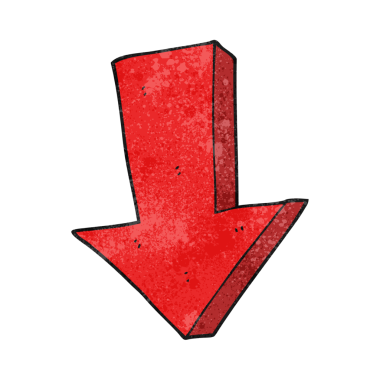 El yazısı desenli çizgi film oku bir insan tarafından çizilmiş.