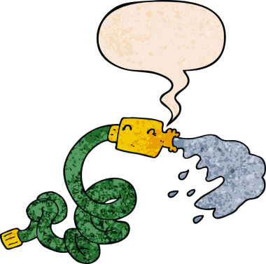 bir insan tarafından çizilmiş eski dokuda konuşma baloncuğu olan karikatür hortumu