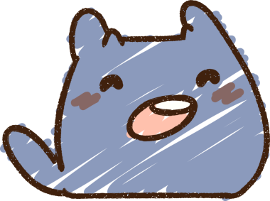 Bir insan tarafından çizilmiş şirin kedi tebeşiri.