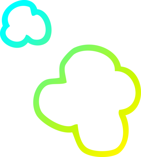 Bir insan tarafından çizilen dumanlı karikatür çizimi.