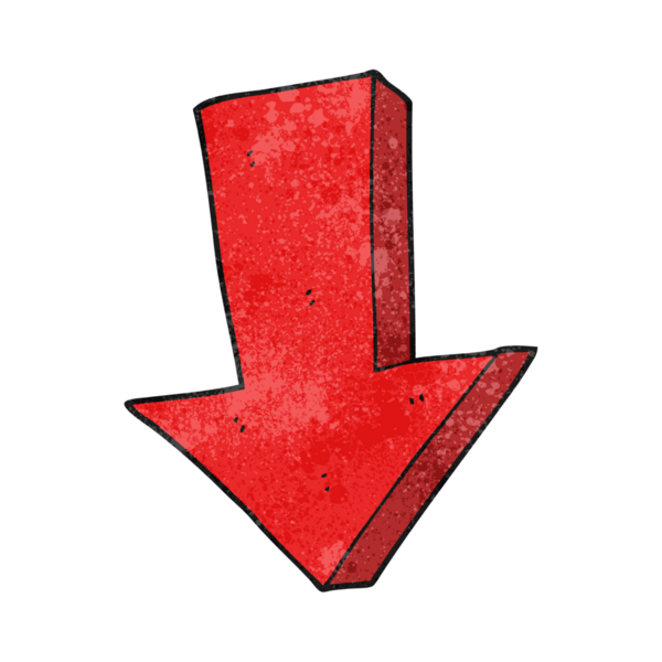 El yazısı desenli çizgi film oku bir insan tarafından çizilmiş.