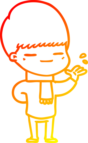 Bir insan tarafından çizilmiş kendini beğenmiş bir çizgi film karakteri çizimi.