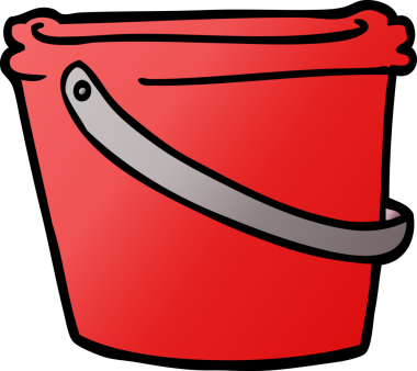 Bir insan tarafından çizilmiş karalama kovası.