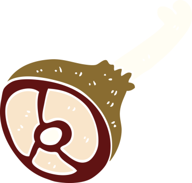 karikatür bir insan tarafından çizilmiş iyi pişmiş et