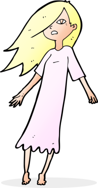 Bir insan tarafından çizilmiş hayalet gibi.