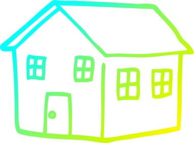 Bir insan tarafından çizilmiş geleneksel bir karikatür çizimi.