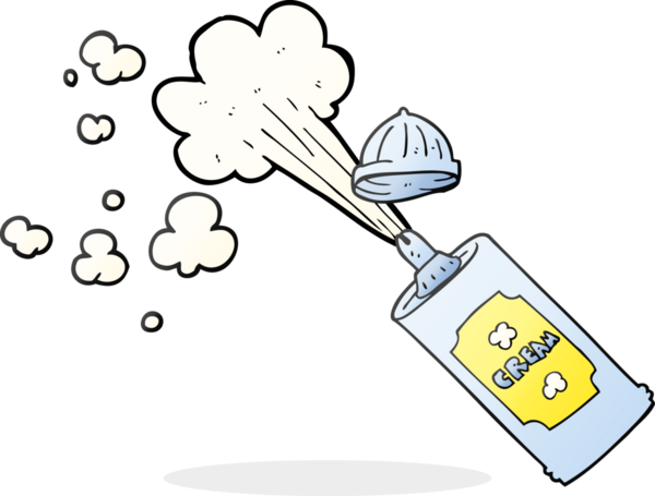 Bir insan tarafından çizilmiş serbest çizim krem şanti.