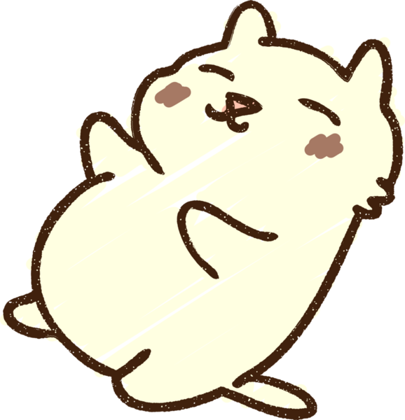 Bir insan tarafından çizilmiş şirin kedi tebeşiri.