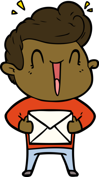 Bir insan tarafından çizilmiş heyecanlı bir çizgi film.