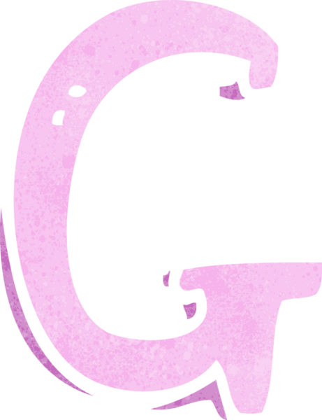 Bir insan tarafından çizilmiş G harfi.