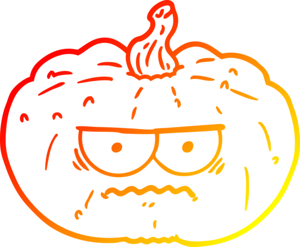 Bir insan tarafından çizilmiş bir çizgi balkabağı çizimi