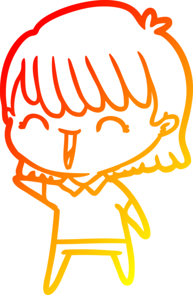 Bir insan tarafından çizilmiş bir karikatür kadın çizimi