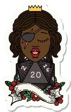 Bir insan tarafından çizilmiş 20 zarlı düzenbaz insan etiketi.