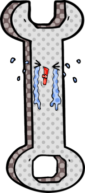 Bir insan tarafından çizilmiş çizgi film anahtarı.