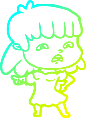 Bir insan tarafından çizilmiş endişeli bir karikatür çizimi.