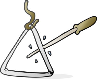 Bir insan tarafından çizilmiş serbest çizgi film üçgeni