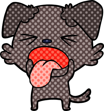 Bir insan tarafından çizilmiş iğrenç bir çizgi film.