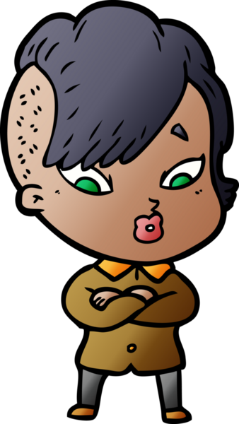 Bir insan tarafından çizilmiş bir karikatür.