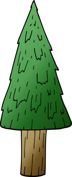 Bir insan tarafından çizilmiş bir karalama Noel ağacı.