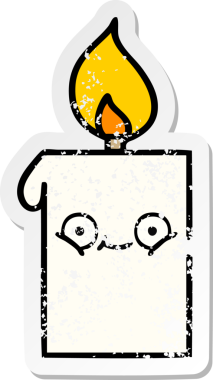 Bir insan tarafından çizilmiş şirin bir çizgi filmin sıkıntılı çıkartması.