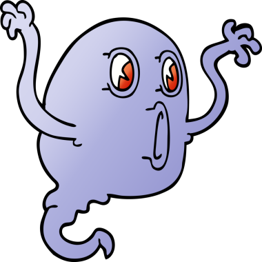 Bir insan tarafından çizilmiş karalama hayaleti.