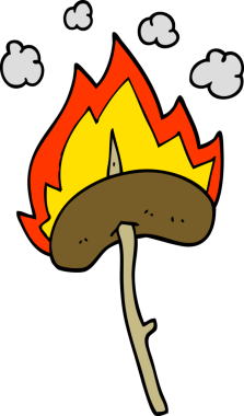 Bir insan tarafından çizilmiş bir sosislinin karalaması.