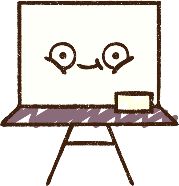 Bir insan tarafından çizilen Beyaz Tahta Tebeşiri