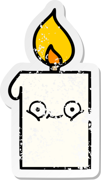 Bir insan tarafından çizilmiş şirin bir çizgi filmin sıkıntılı çıkartması.