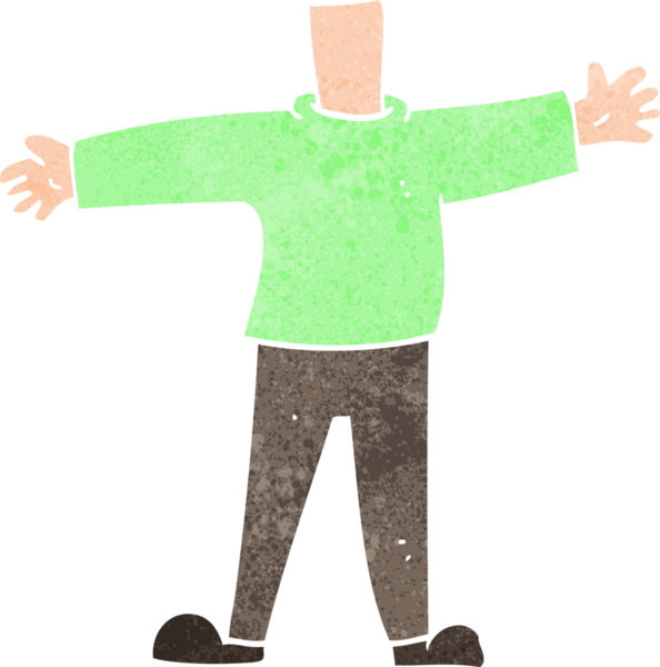 karikatür erkek vücudu (bir insan tarafından çizilmiş ve eşleşen karikatür veya fotoğraf başı)