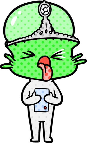 Bir insan tarafından çizilmiş iğrenç uzaylı prenses.