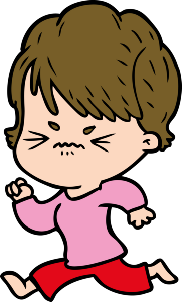 Bir insan tarafından çizilmiş, hayal kırıklığına uğramış bir kadın.