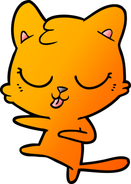 Bir insan tarafından çizilmiş kedi tıslaması.