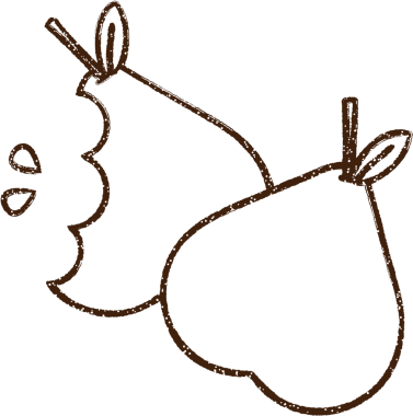 Bir insan tarafından çizilen Armut Kömürü Çizimi