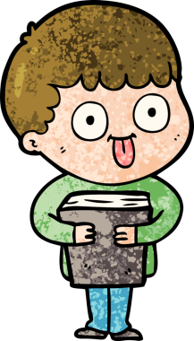 Bir insan tarafından çizilmiş çizgi film adamı.