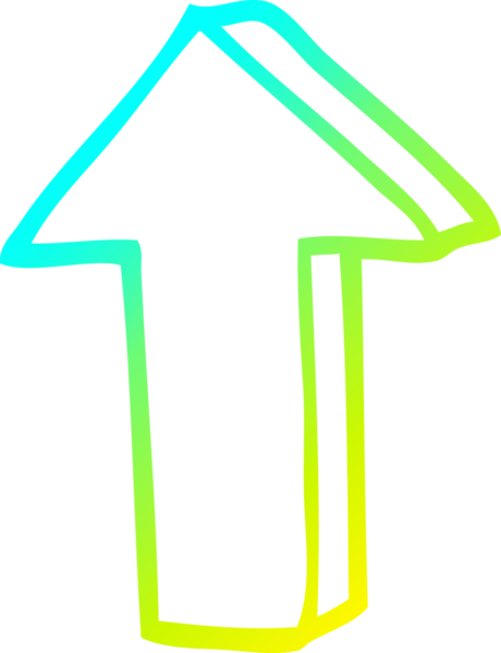 Bir insan tarafından çizilen çizgi film okunun soğuk gradyan çizimi