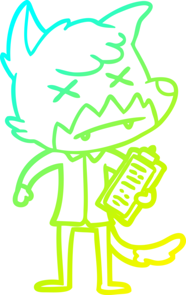 Bir insan tarafından çizilmiş ölü tilki çizgi filmi.